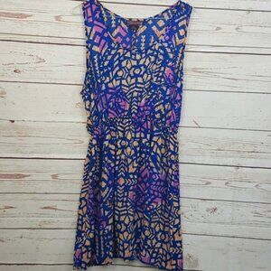 ‼️ Sale 🎸 ROCK & ROLL COWGIRL Slip Back Southwestern Mosaic Colorful Midi dress